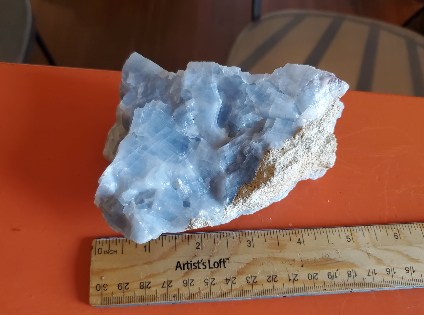 Blue Calcite Specimen