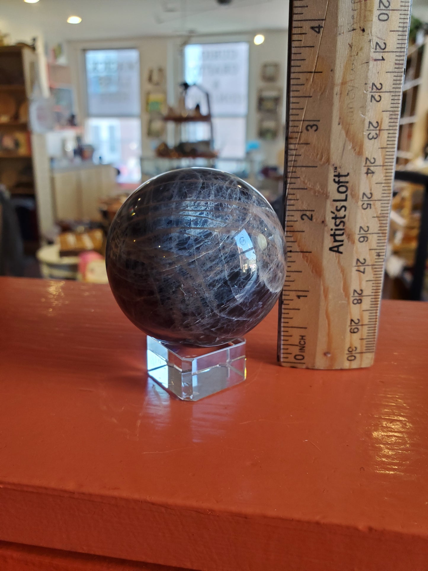 Black Moonstone Sphere