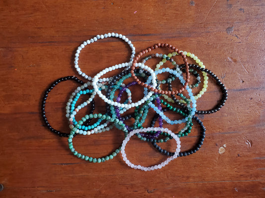 Assorted 4mm Crystal Bracelets - Sold Individually