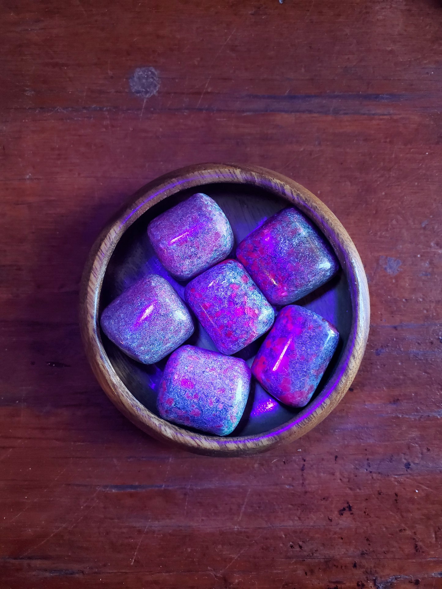 Ruby Kyanite Fuschite - Tumbled