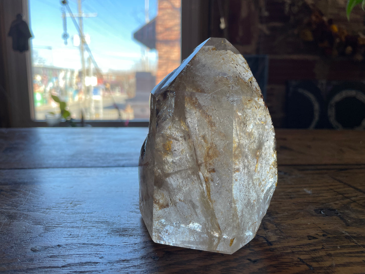 Large Quartz Point with Inclusions