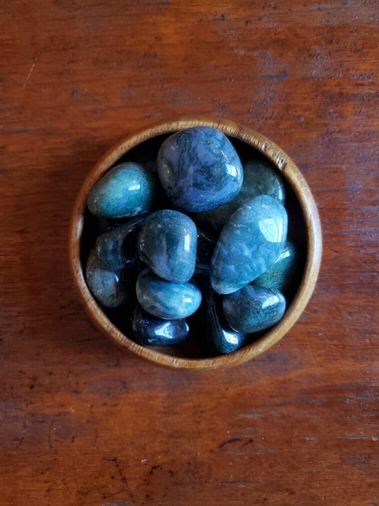 Moss Agate - Tumbled