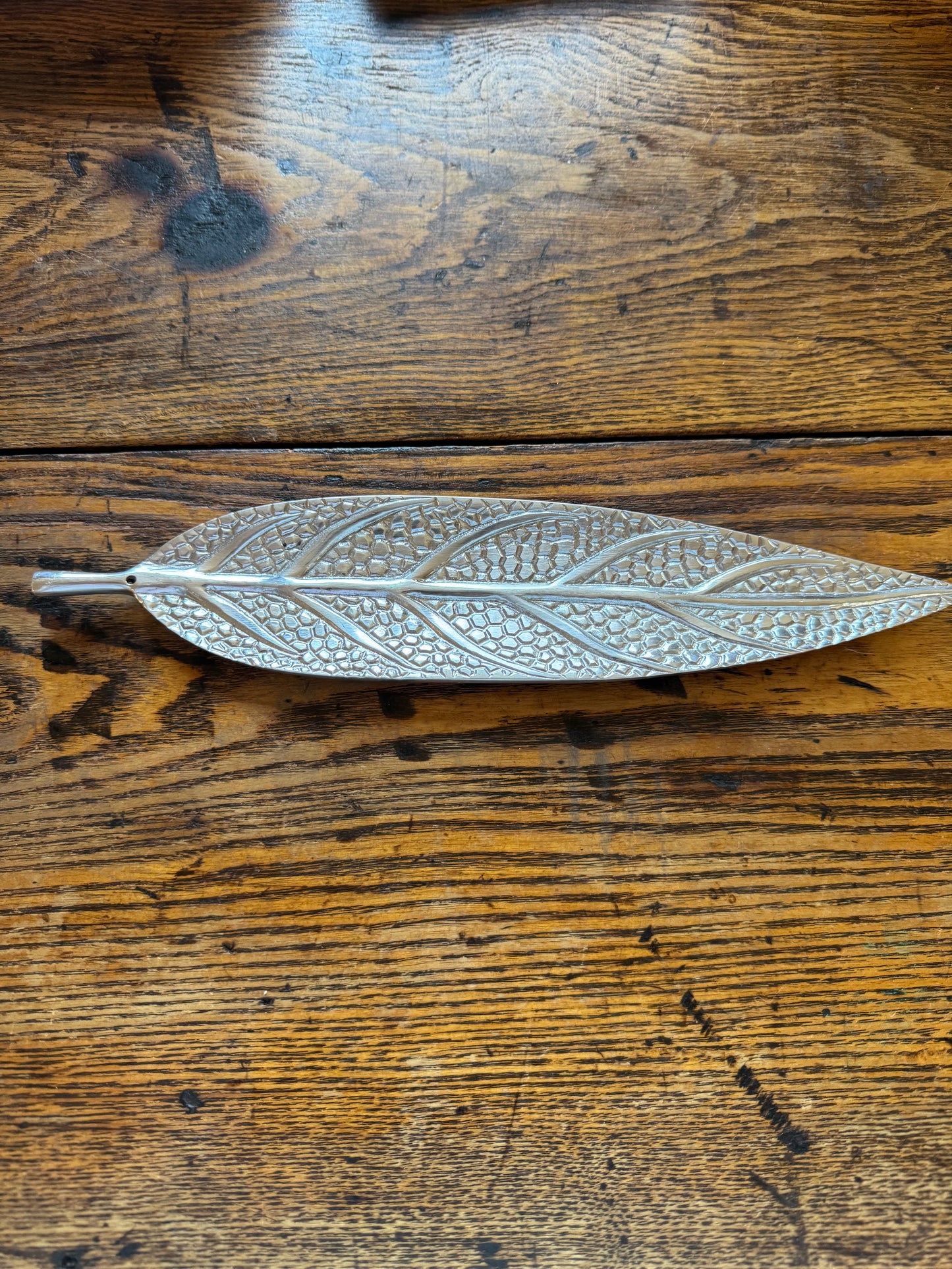 Metal Leaf Incense Holder