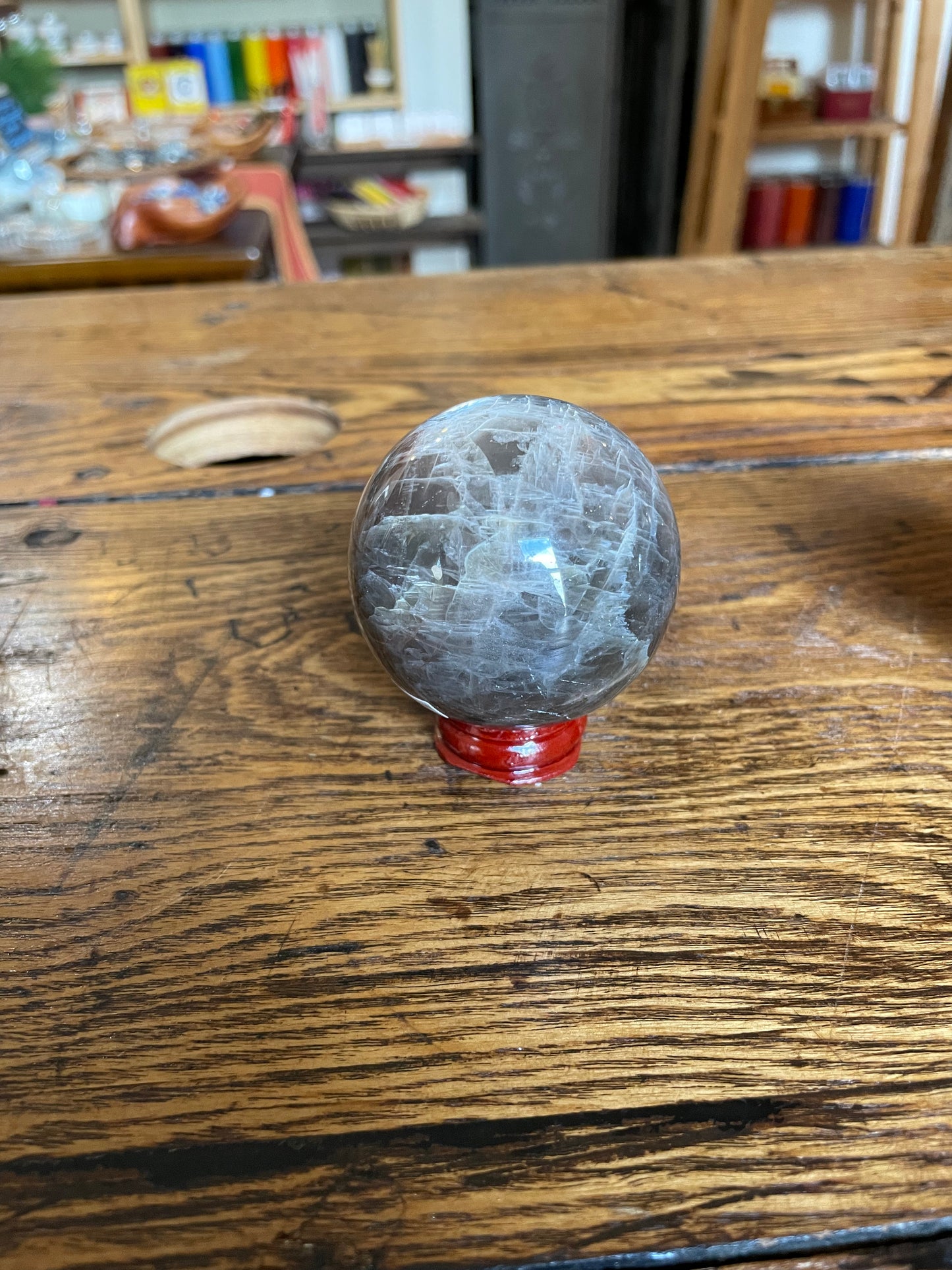 Black Moonstone Sphere