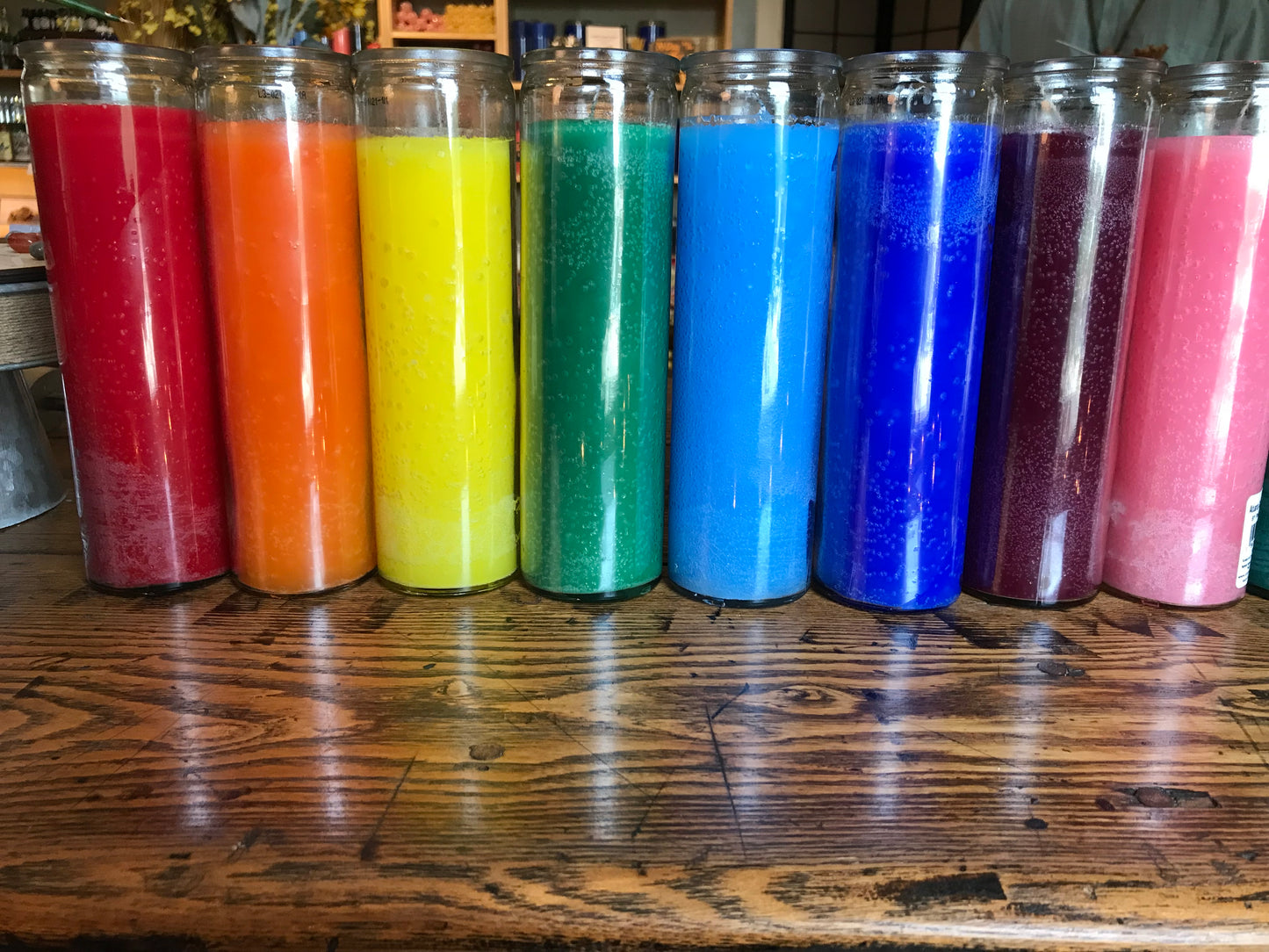 Glass Enclosed Candle - 2"x8"