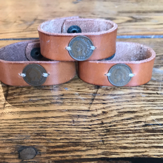 Indian Head Penny Bracelet - Sold Individually