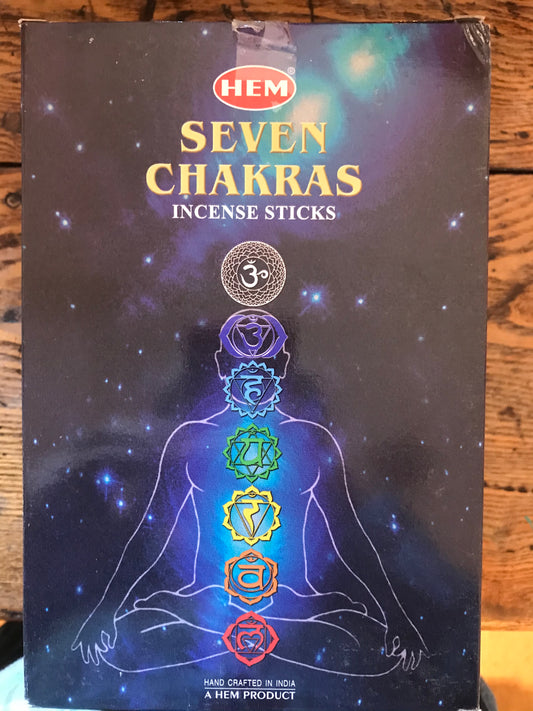 7 Chakra Incense Sticks