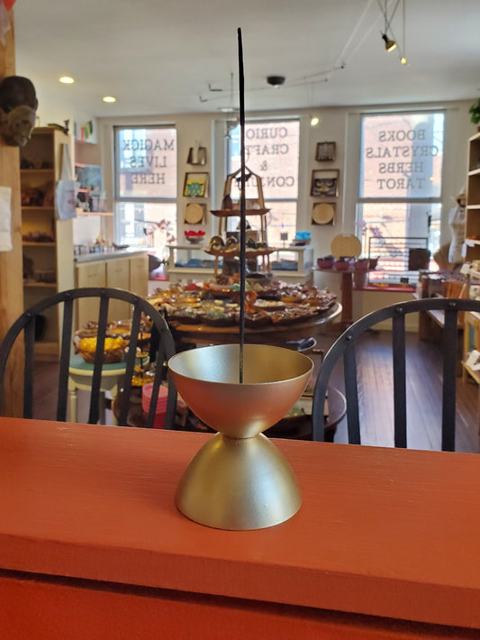 Golden Bowl Incense Holder