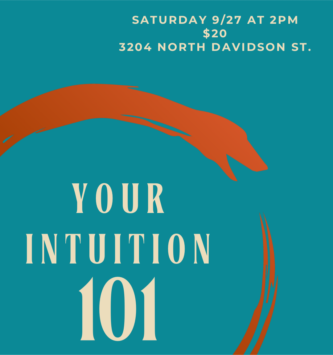 Intuitive Development Class with Gina Saturday 9/27 at 2pm