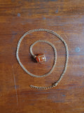Golden Stainless Steel Net Necklace