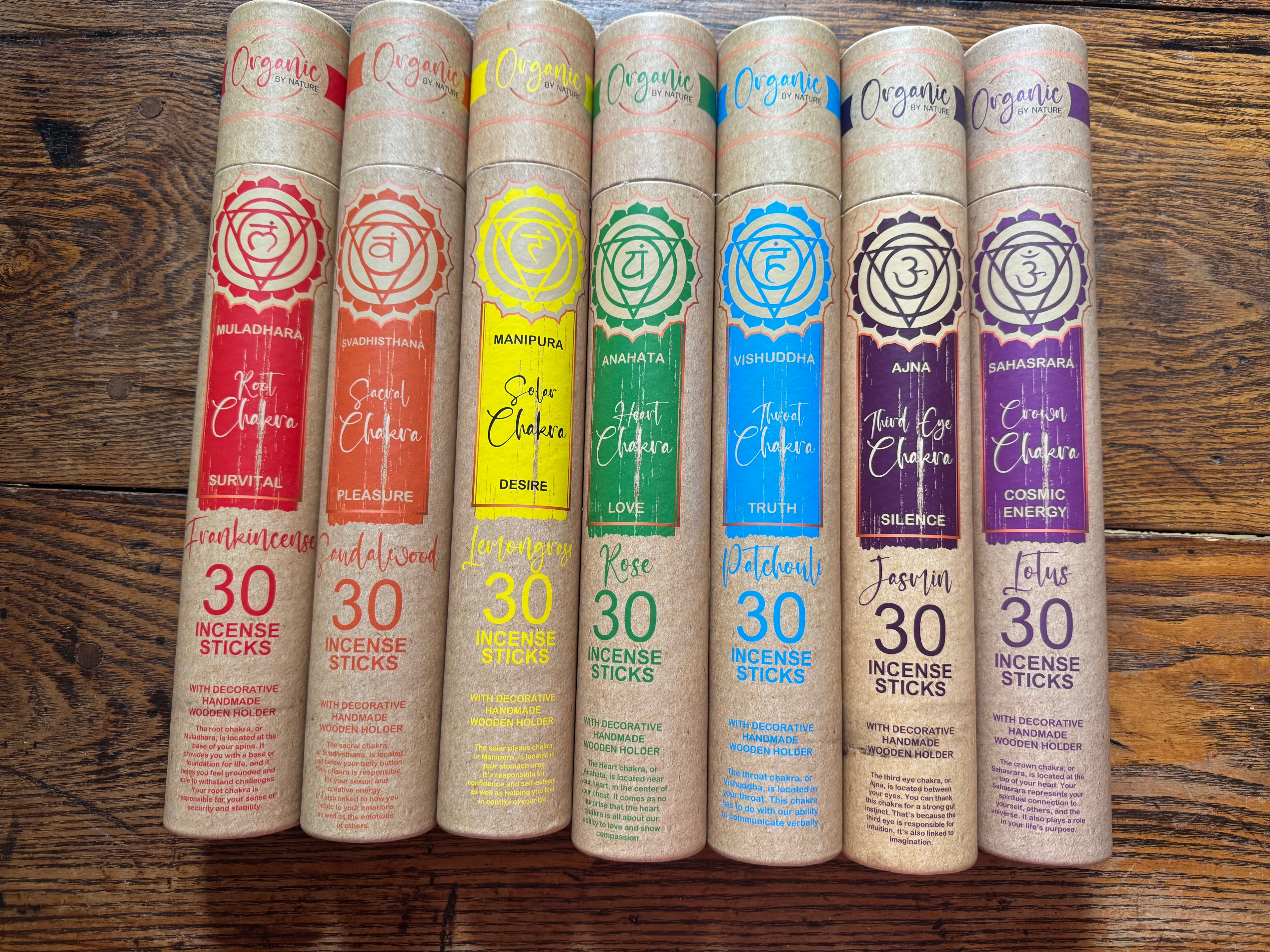 Organic By Nature Chakra Incense