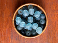 Blue Recycled Glass Bead- sold individually