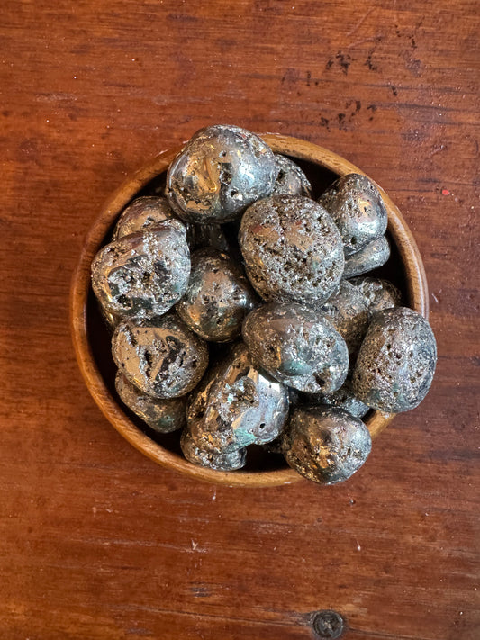 Pyrite- tumbled
