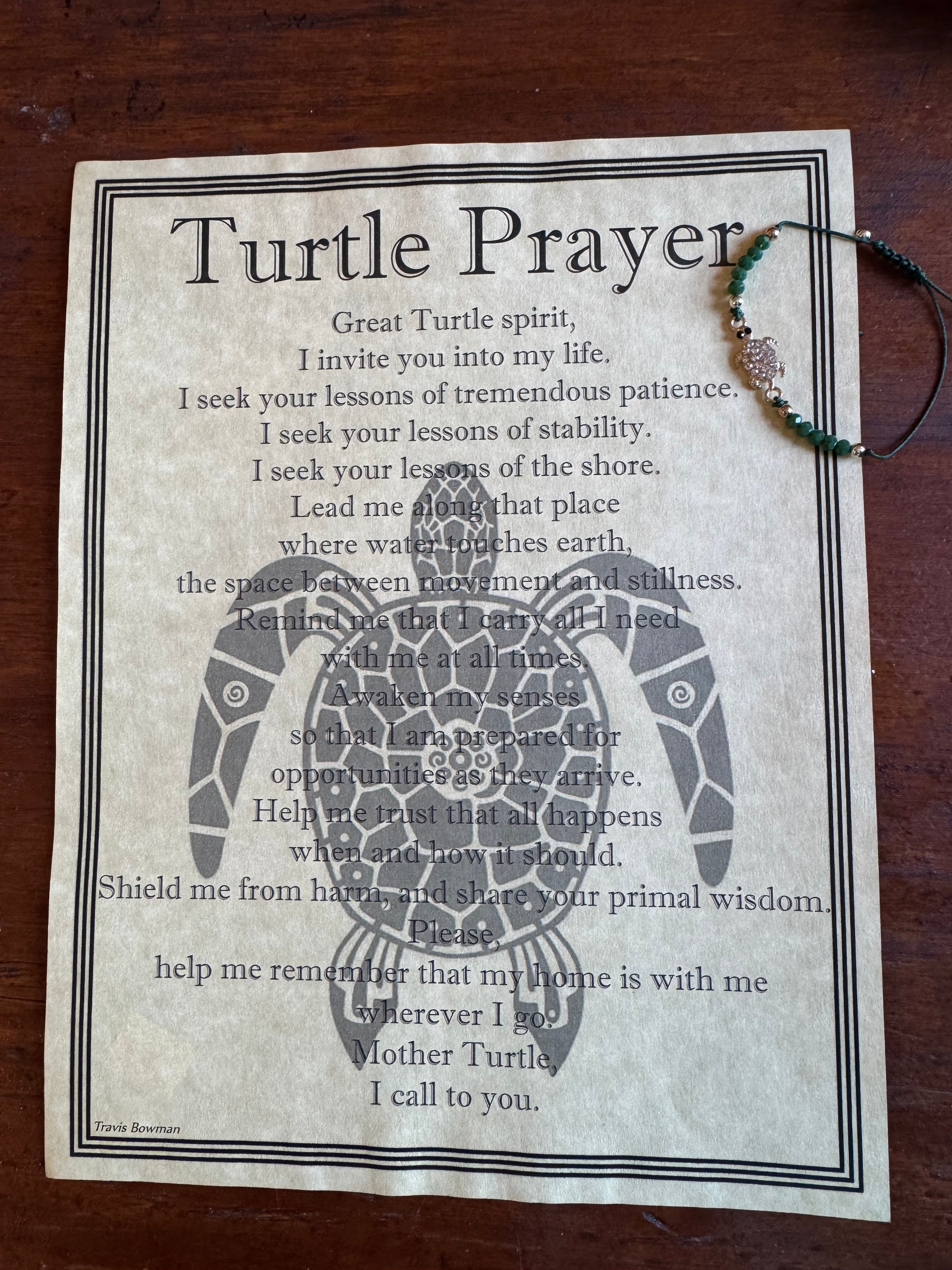 Turtle Prayer & Talisman