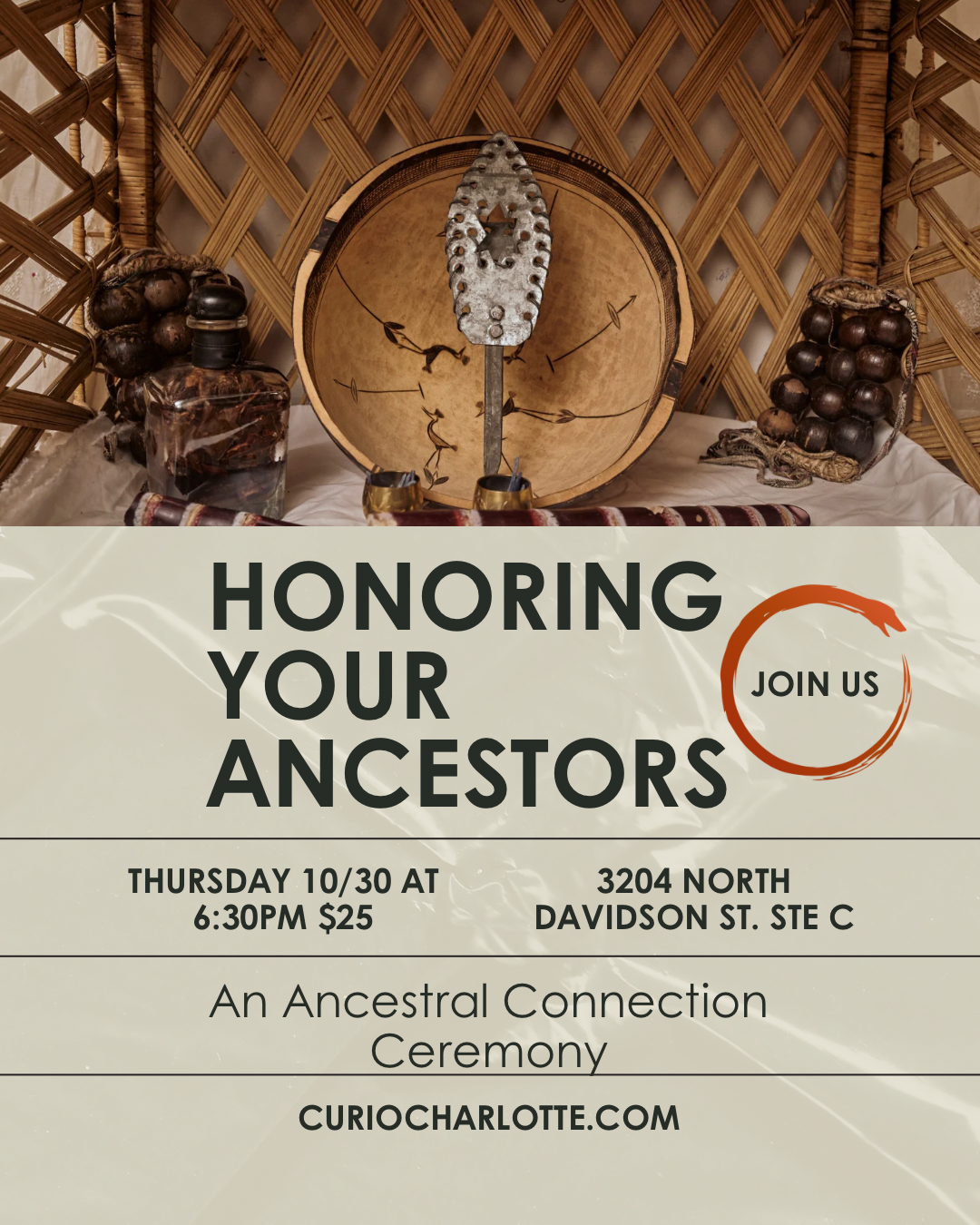 Honoring Your Ancestors: An Ancestral Connection Ceremony 10/30 at 6:30pm