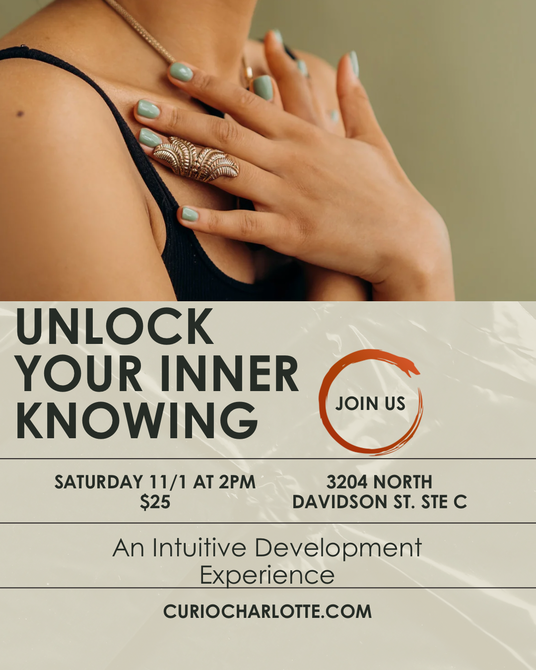 Unlock Your Inner Knowing 11/1 at 2pm