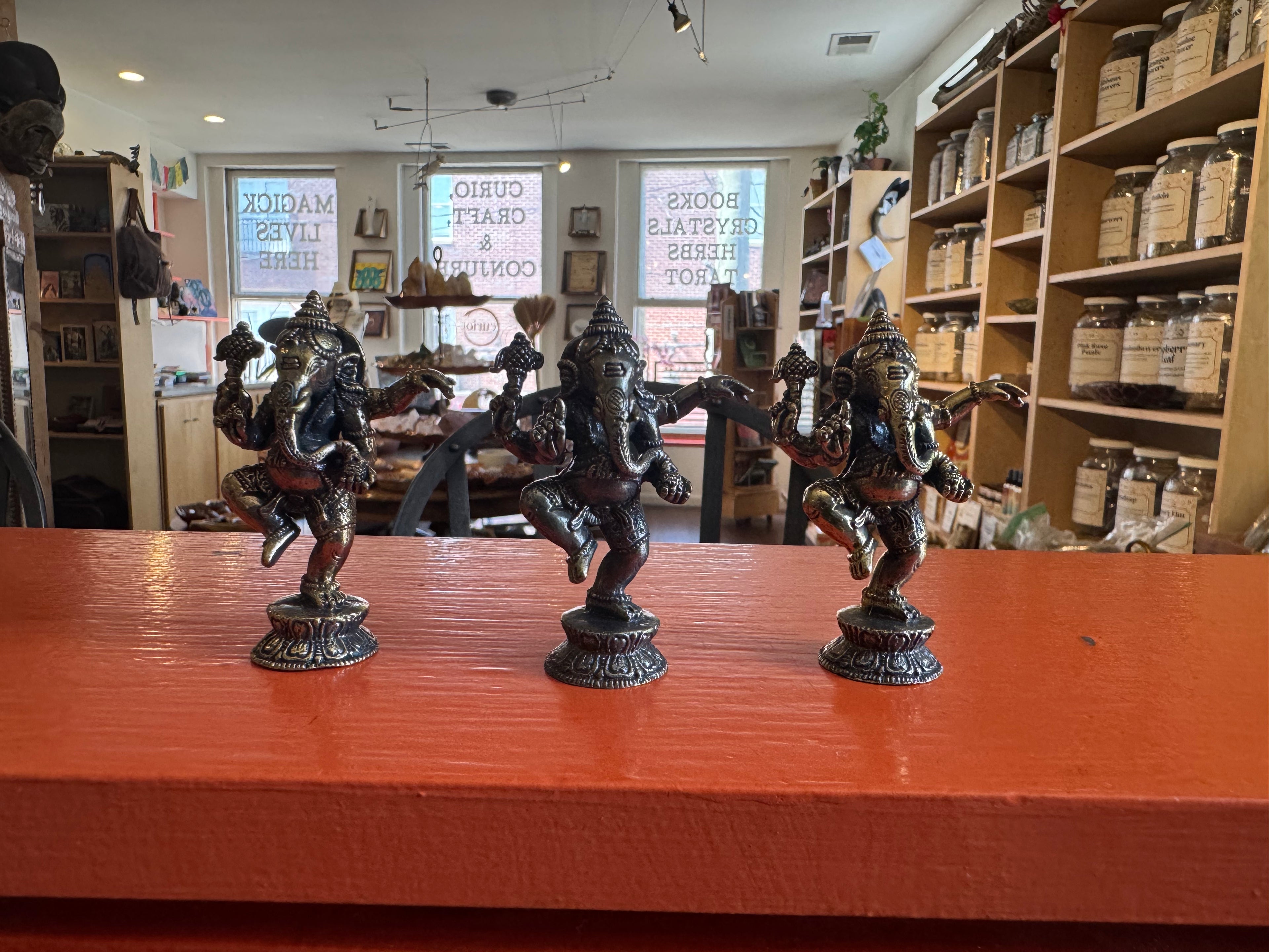 Solid Brass Dancing Ganesh Statue