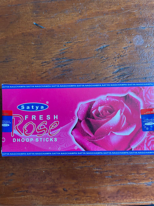 Satya Fresh Rose Dhoop Incense