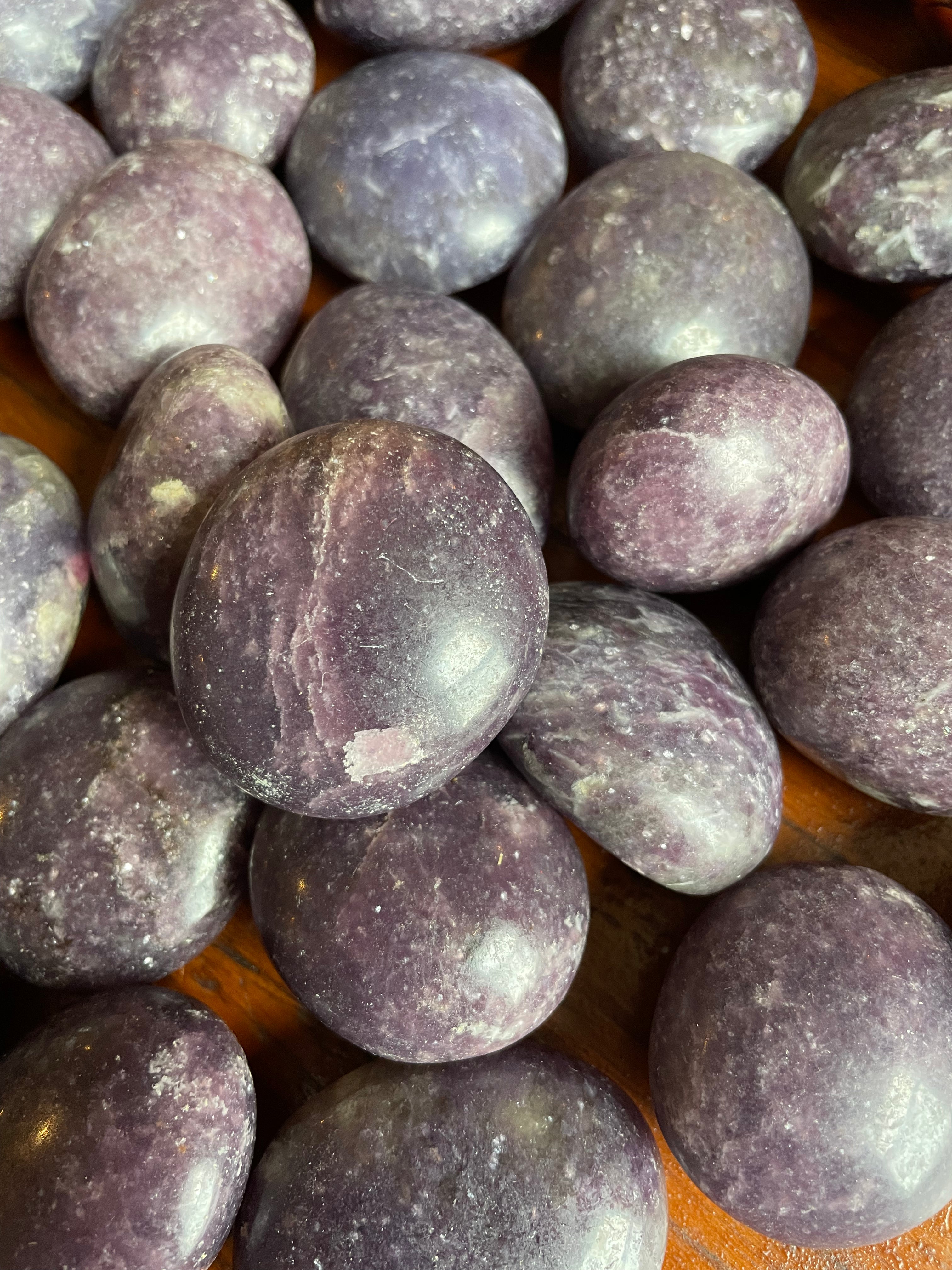 Lepidolite Palm Stone