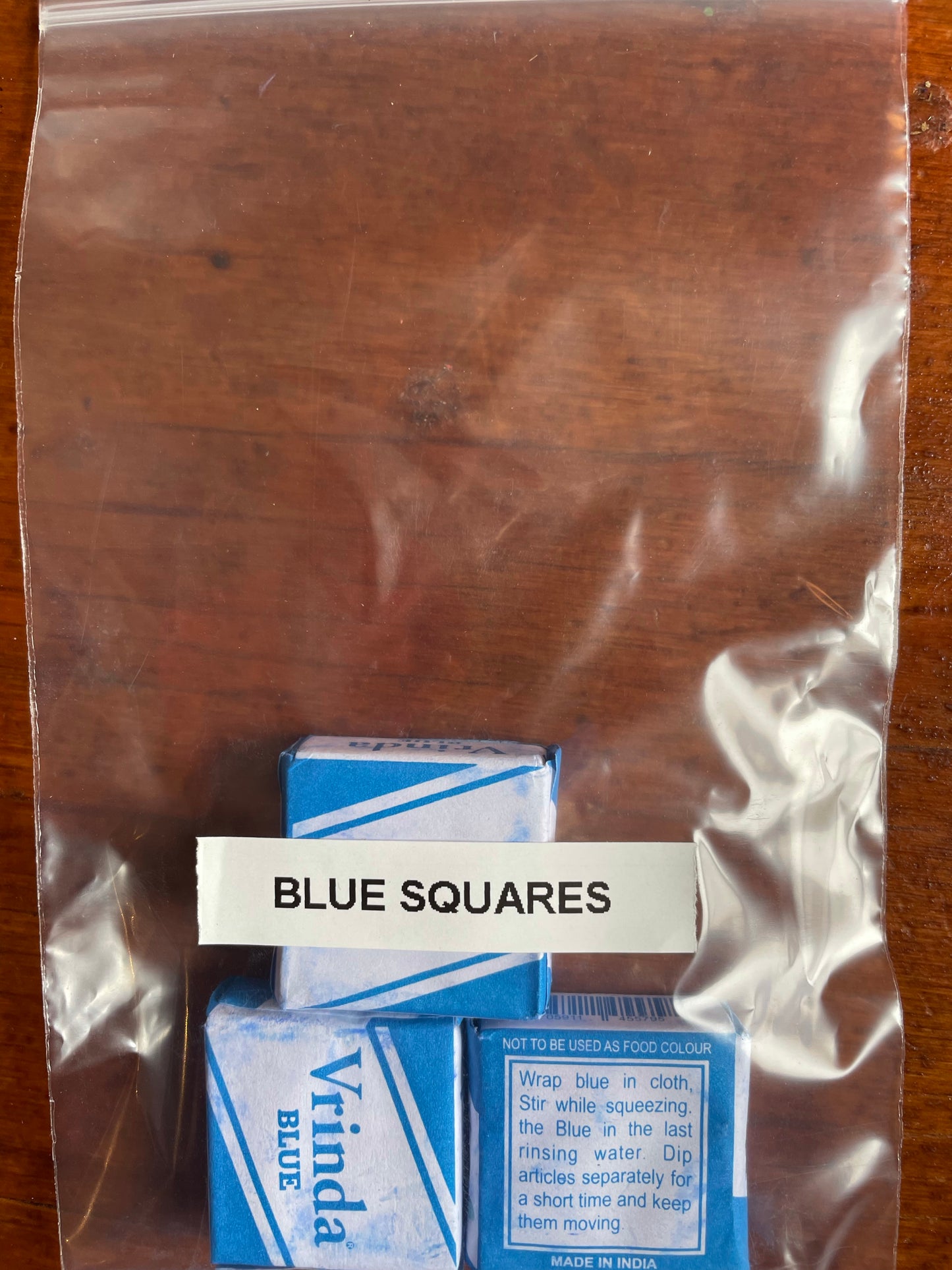 Bluing Squares/ Anil