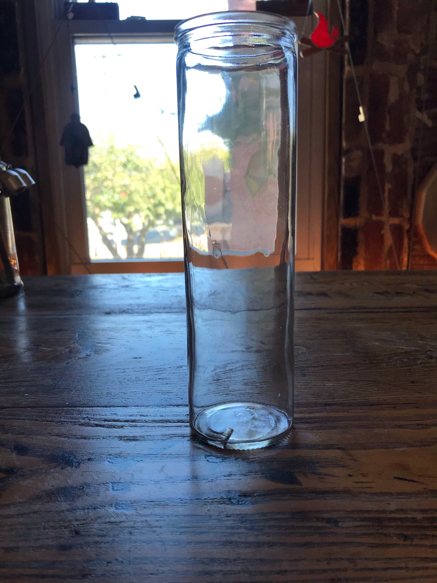 Glass Candle Holder - jumbo candle