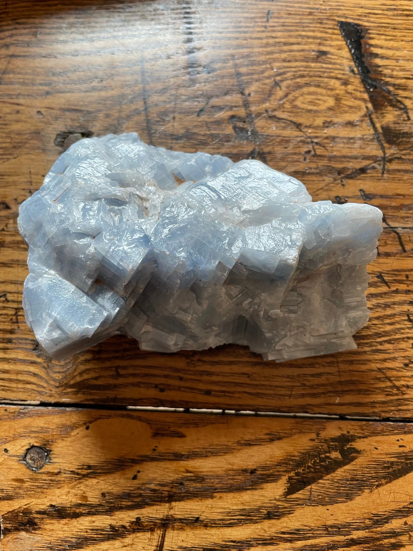 Blue Calcite specimen