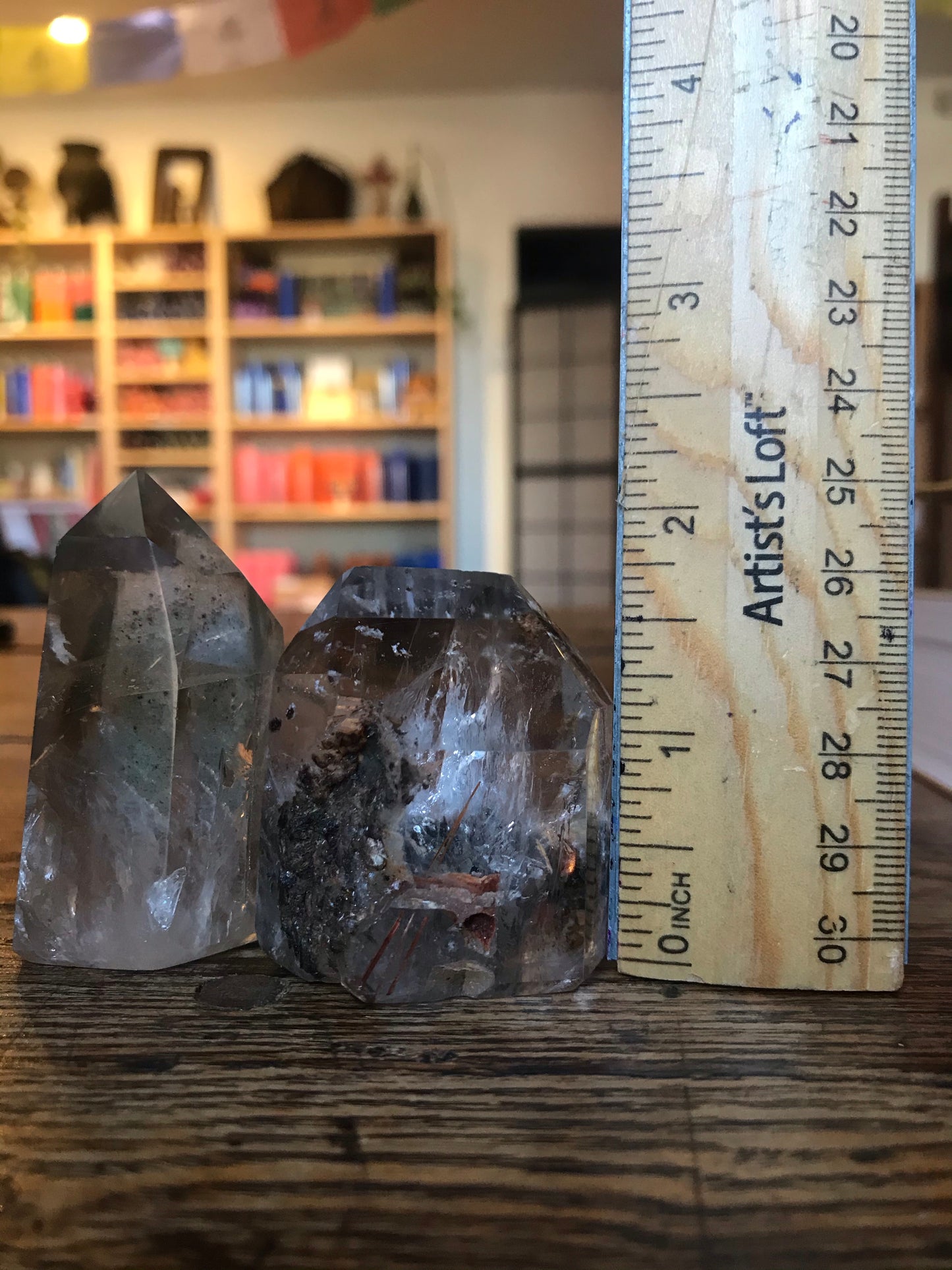 Quartz Point with inclusions - wide