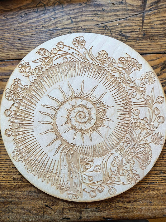 Ammonite Crystal Grid